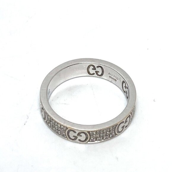 GUCCI White Gold Diamond Ring - Picture 1 of 8